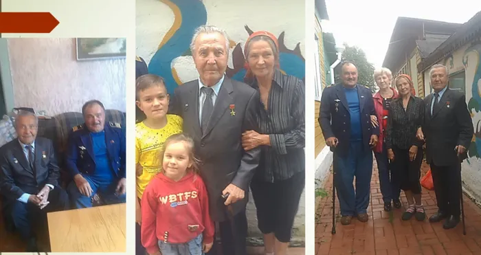 А. М. Тюрюмин и семья Е. А. Авдеева,  п. Нижнеангарск