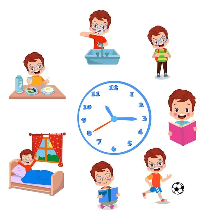 set-icons-boy-daily-routine_679557-2914
